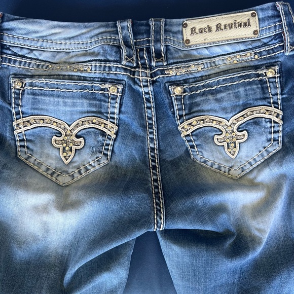 Rock Revival jeans.  Gently worn and has lots of bling! - Picture 4 of 5